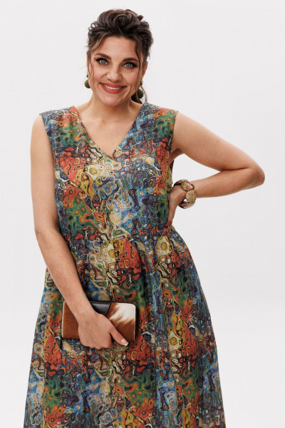 Платье Anelli 1629 калейдоскоп - фото 4