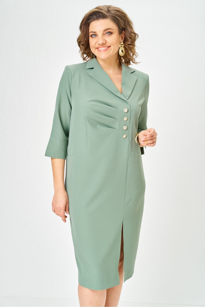 Платье Vilena 1132 полынь - фото 11