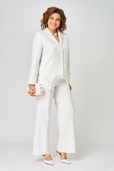 Брюки, жакет Vilena 1137 белый - фото 6