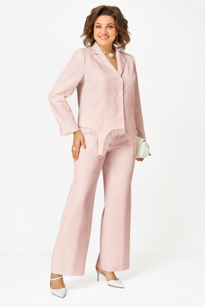 Брюки, жакет Vilena 1137 крем - фото 1