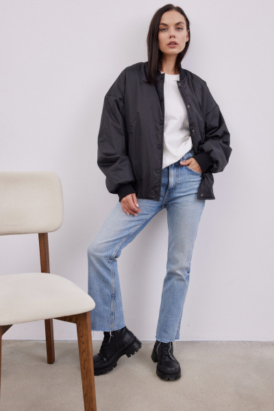 Бомбер Dorima W3.006 черная - фото 3