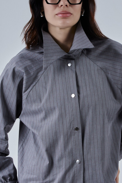 Рубашка Dorima W13.003 серый - фото 4