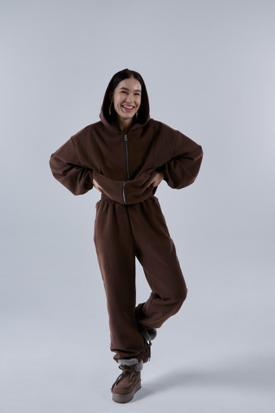 Брюки Dorima W10.007 кофе - фото 2