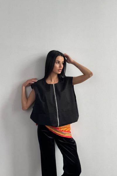 Жилет Dorima W6._012 черный - фото 5