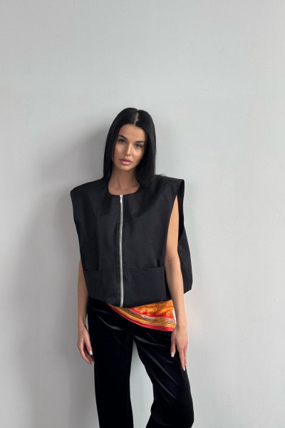Жилет Dorima W6._012 черный - фото 4