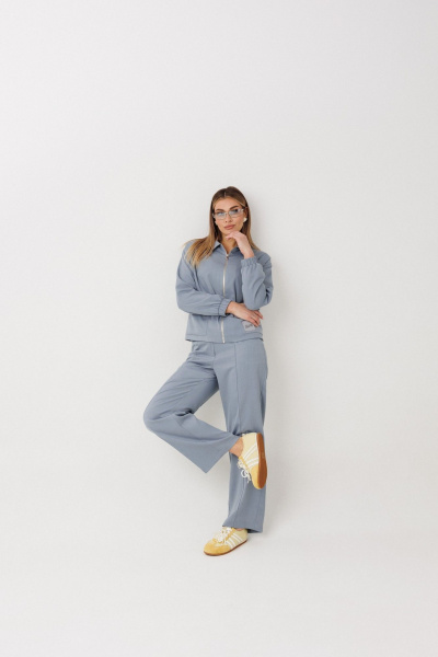Брюки, бомбер Verita 2444 серо-голубой - фото 6