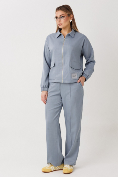 Брюки, бомбер Verita 2444 серо-голубой - фото 2