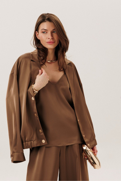 Жакет DILIA 3.006_7 шоколад - фото 4