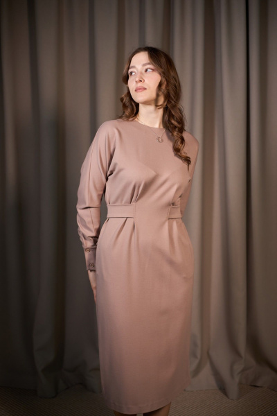 Платье ALIN 3008 бежевый - фото 7