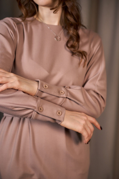 Платье ALIN 3008 бежевый - фото 4