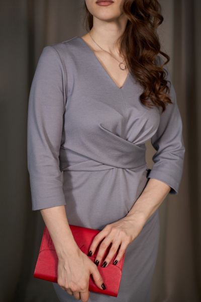 Платье ALIN 3011 серый - фото 3