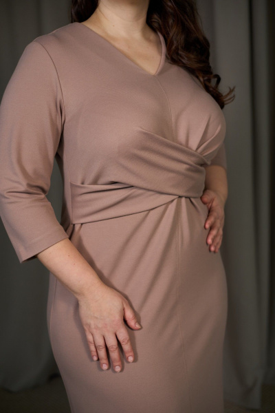 Платье ALIN 3011 бежевый - фото 3