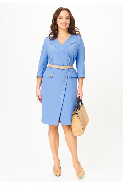 Платье Твой имидж 2321 небесно-голубой - фото 3