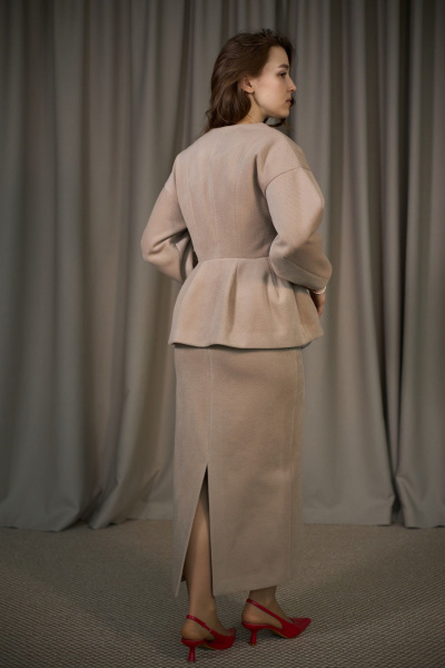 Жакет ALIN 4003 бежевый - фото 6