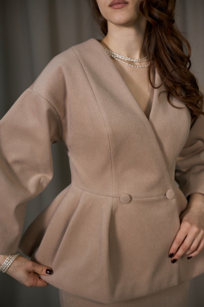 Жакет ALIN 4003 бежевый - фото 5