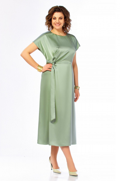 Платье Ольга Стиль С-1008 шалфей - фото 6