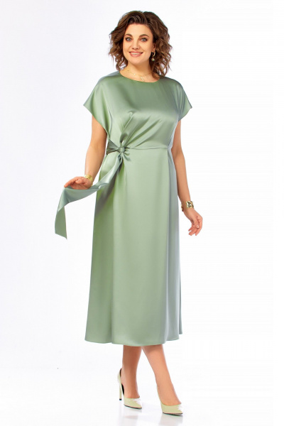 Платье Ольга Стиль С-1008 шалфей - фото 5