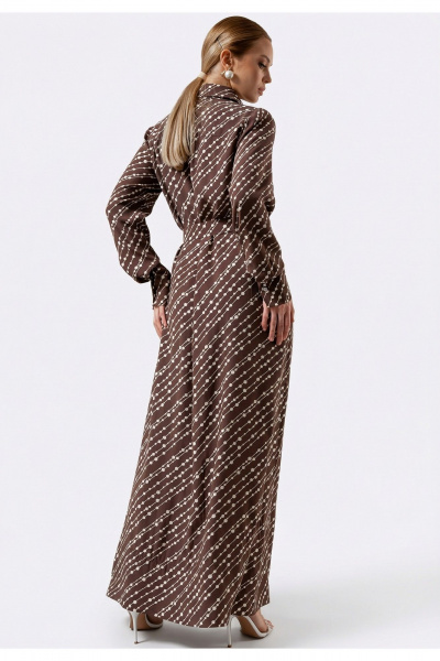 Платье Erika 7202-1 коричневый - фото 4