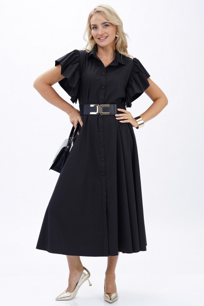 Платье Alani Collection 2445 черный - фото 5