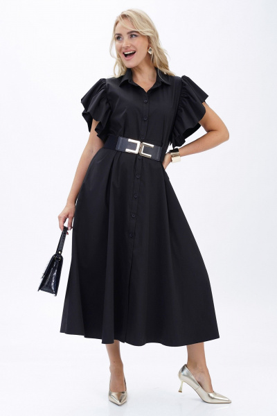 Платье Alani Collection 2445 черный - фото 4