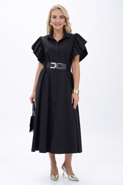 Платье Alani Collection 2445 черный - фото 3