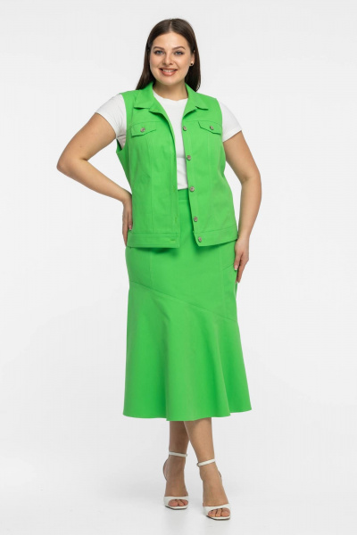 Жилет Avila 0924 зеленый - фото 3