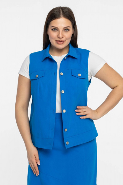 Жилет Avila 0924 лазурный - фото 7