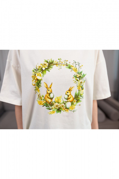 Футболка, шорты Купалинка 661520.158-164 к.ваниль,клетка - фото 2