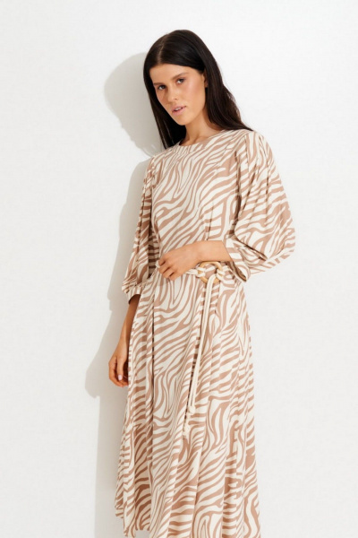 Платье Morozov Amavie 1.1995_B1_Dalia_зебра-бежевая - фото 2