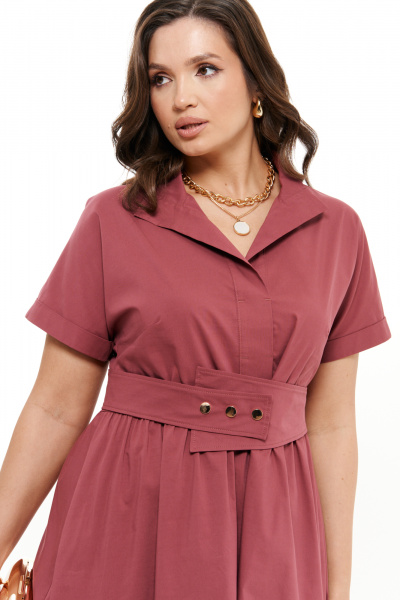 Платье Панда 81080 темно-малиновый - фото 3