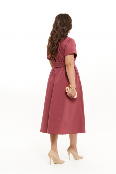 Платье Панда 81080 темно-малиновый - фото 4