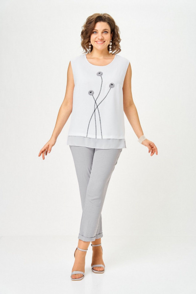 Брюки, кардиган, топ Svetlana-Style 1527 серый - фото 6