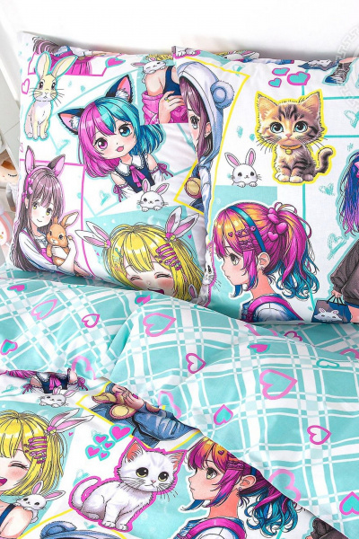 Наволочка, пододеяльник, простыня АРТПОСТЕЛЬ 912 лоли - фото 4
