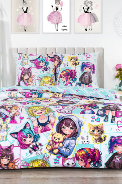 Наволочка, пододеяльник, простыня АРТПОСТЕЛЬ 912 лоли - фото 1