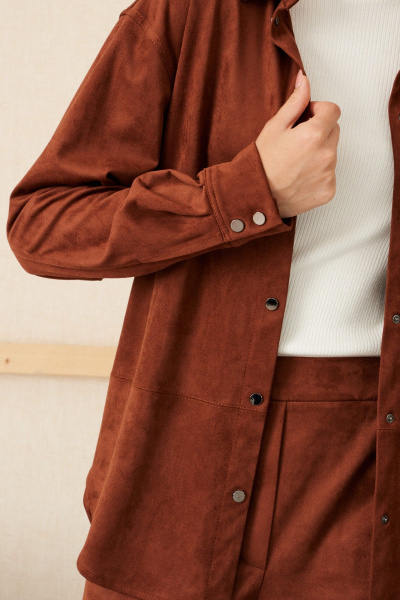 Блуза Morozov Amavie 6.2224_A1_Branka_коричневый - фото 3