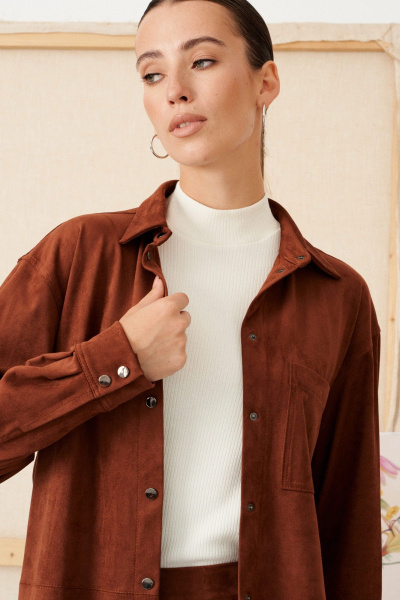 Блуза Morozov Amavie 6.2224_A1_Branka_коричневый - фото 2