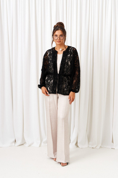 Блуза, брюки, топ Beautiful&Free 6424 черный - фото 3