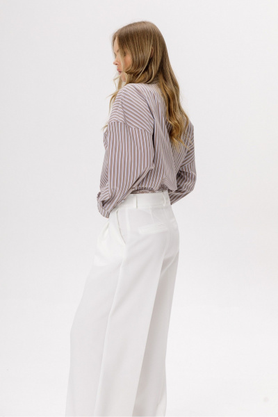 Рубашка PiRS 6226 коричневая_полоска - фото 4