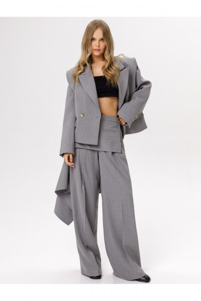 Жакет PiRS 6377 светло-серый - фото 2