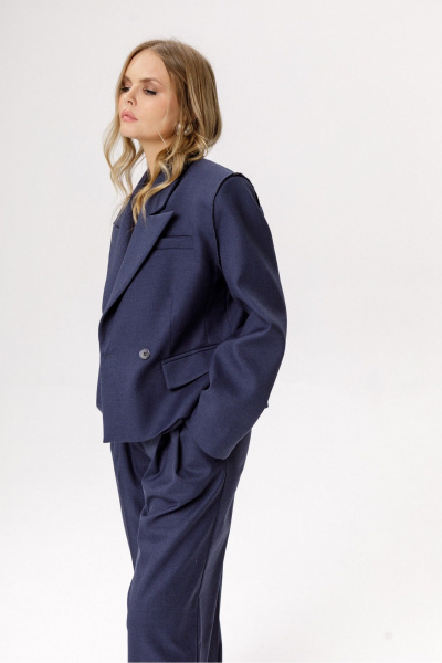 Брюки PiRS 6378 джинсовый - фото 9