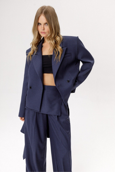 Юбка PiRS 6379 джинсовый - фото 4