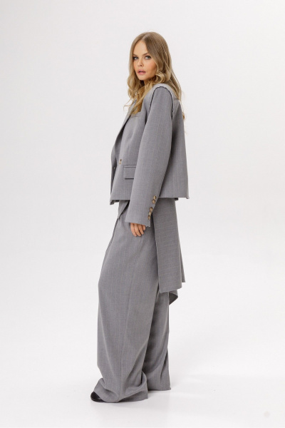 Юбка PiRS 6379 светло-серый - фото 4