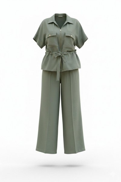 Брюки Vittoria Queen 28093бр хаки - фото 9