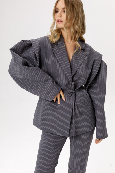 Жакет PiRS 6516 серый - фото 6