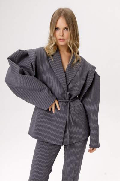 Жакет PiRS 6516 серый - фото 1