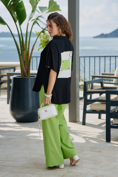 Блуза Vittoria Queen 28263бл черный_яблоко - фото 4