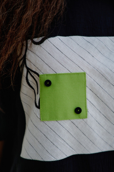 Блуза Vittoria Queen 28263бл черный_яблоко - фото 2