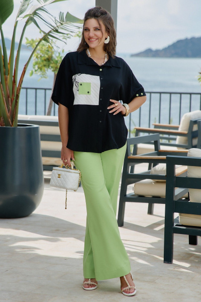 Брюки Vittoria Queen 28263бр черный_яблоко - фото 1