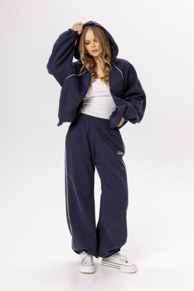 Худи PiRS 6532 синий_с_лого - фото 4