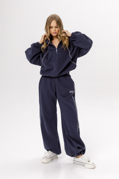 Худи PiRS 6532 синий_с_лого - фото 3